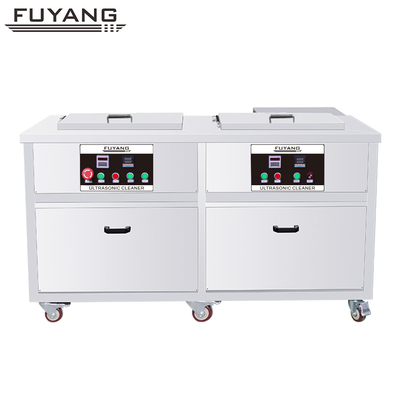 quality Twin Tank 61L 40khz Ultrasonic Cleaner Untuk Suku Cadang Pesawat Terbang Sistem Bahan Bakar Mesin Kelautan Suku Cadang Pompa factory